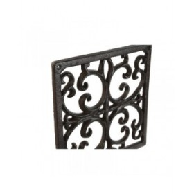 Supporto da Parete per Appendere Vasi Home ESPRIT Marrone scuro Ferro 18 x 17,5 x 18 cm