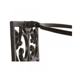 Supporto da Parete per Appendere Vasi Home ESPRIT Marrone scuro Ferro 18 x 17,5 x 18 cm