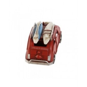 Statua Decorativa Home ESPRIT Azzurro Rosso Multicolore Blu cielo 11 x 5 x 5,5 cm (3 Unità)
