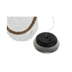 Decorazione luminosa Home ESPRIT Trasparente Argentato 11 x 11 x 18 cm