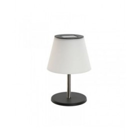 Lampada da tavolo Home ESPRIT Bianco Nero PVC Acciaio inossidabile Alluminio 18 x 18 x 26,5 cm