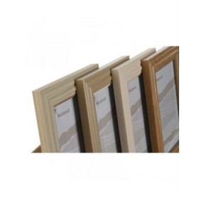Cornice Portafoto Home ESPRIT Multicolore Cristallo polistirene 19,2 x 1,6 x 24,2 cm (4 Unità)