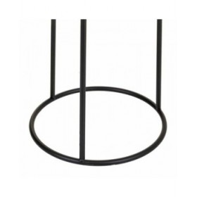 Vaso Alexandra House Living Nero Dorato Metallo 24 x 50 x 24 cm Con supporto