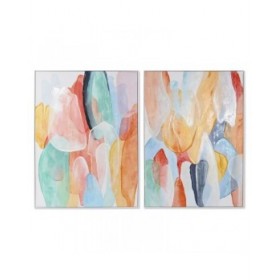 Quadro Home ESPRIT Astratto Moderno 90 x 3,5 x 120 cm (2 Unità)