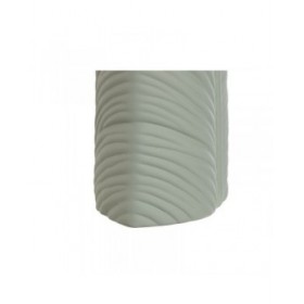 Vaso Home ESPRIT Verde Gres Tropicale Foglia della pianta 33 x 10 x 70 cm