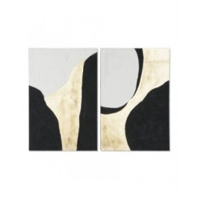 Quadro Home ESPRIT Astratto Città 60 x 3 x 90 cm (2 Unità)