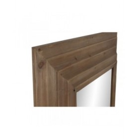Specchio da parete Home ESPRIT Marrone Naturale Moderno 104 x 9 x 135 cm
