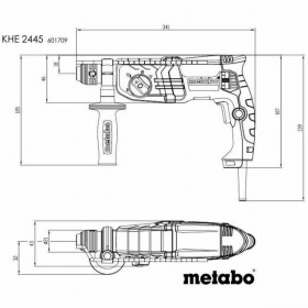 Trapano a percussione Metabo 601709500 800 W