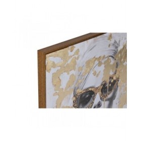 Quadro Home ESPRIT Dorato chica 70 x 3,5 x 70 cm (2 Unità)