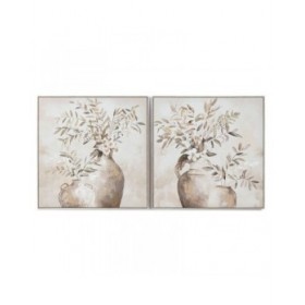 Quadro Home ESPRIT Vaso Tradizionale 82 x 4,5 x 82 cm (2 Unità)