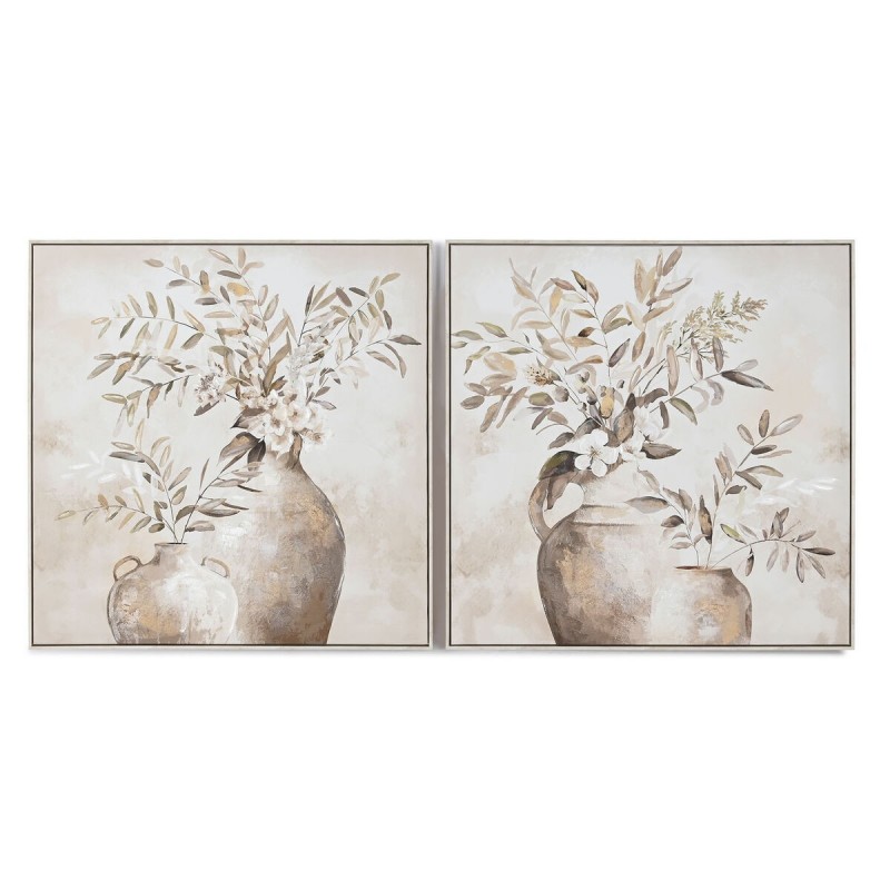 Quadro Home ESPRIT Vaso Tradizionale 82 x 4,5 x 82 cm (2 Unità)