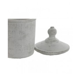 Vaso Home ESPRIT Grigio Cemento Orientale 15 x 15 x 25 cm