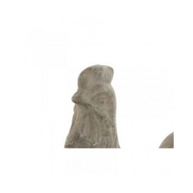 Statua Decorativa Home ESPRIT Grigio Gallina Finitura invecchiata 25 x 16 x 32 cm
