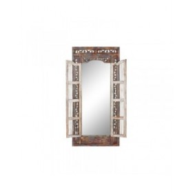 Specchio Home ESPRIT Azzurro Legno 90 x 4 x 180 cm