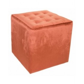 Sgabello Alexandra House Living Velluto Legno MDF 40 x 38 x 40 cm