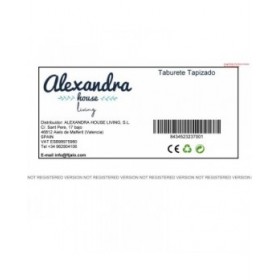 Sgabello Alexandra House Living Velluto Legno MDF 40 x 38 x 40 cm