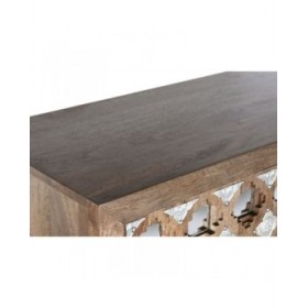 Armadio Home ESPRIT Marrone Nero Argentato 90 x 38 x 170 cm