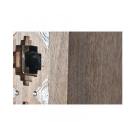 Armadio Home ESPRIT Marrone Nero Argentato 90 x 38 x 170 cm