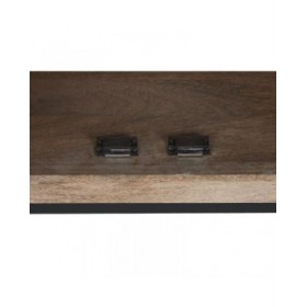 Armadio Home ESPRIT Marrone Nero Argentato 90 x 38 x 170 cm
