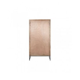 Armadio Home ESPRIT Marrone Nero Argentato 90 x 38 x 170 cm