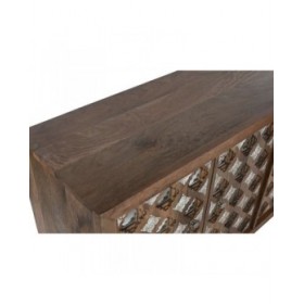 Credenza Home ESPRIT Marrone Nero Argentato 150 x 38 x 80 cm