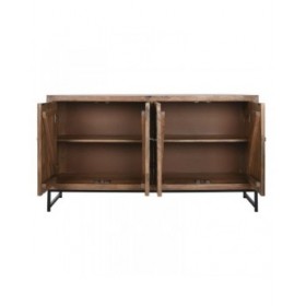Credenza Home ESPRIT Marrone Nero Argentato 150 x 38 x 80 cm
