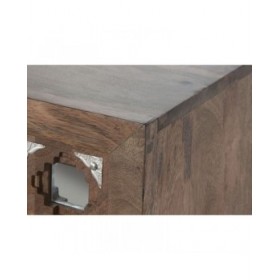 Credenza Home ESPRIT Marrone Nero Argentato 150 x 38 x 80 cm