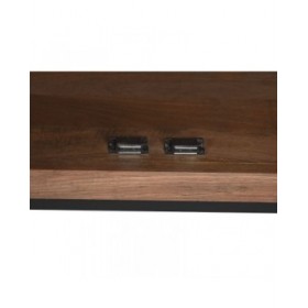 Credenza Home ESPRIT Marrone Nero Argentato 150 x 38 x 80 cm