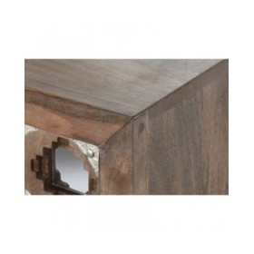 Credenza Home ESPRIT Marrone Nero Argentato 80 x 38 x 80 cm