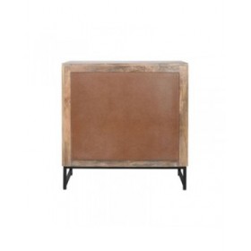 Credenza Home ESPRIT Marrone Nero Argentato 80 x 38 x 80 cm