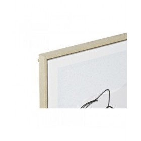 Quadro DKD Home Decor Viso Scandinavo 45 x 2,5 x 60 cm (4 Unità)