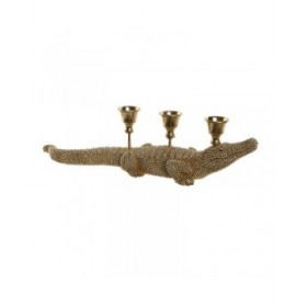 Statua Decorativa Home ESPRIT Dorato Candelabro 42,5 x 12,5 x 11,5 cm