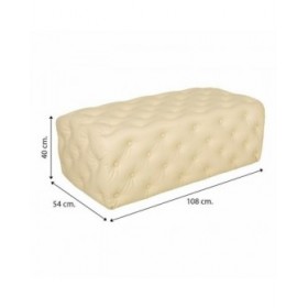 Panca Alexandra House Living PVC Legno MDF 54 x 40 x 108 cm