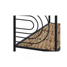 Scaffale Home ESPRIT Nero Metallo Fibra 50 x 25 x 88 cm