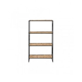 Scaffale Home ESPRIT Nero Metallo Fibra 50 x 25 x 88 cm