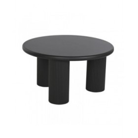 Tavolo aggiuntivo Home ESPRIT Nero Metallo 75 x 75 x 40 cm