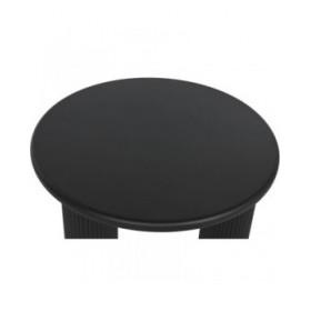 Tavolo aggiuntivo Home ESPRIT Nero Metallo 75 x 75 x 40 cm