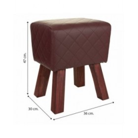 Sgabello Alexandra House Living PVC Legno MDF 30 x 47 x 36 cm