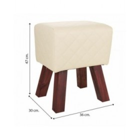 Sgabello Alexandra House Living PVC Legno MDF 30 x 47 x 36 cm