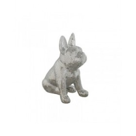Statua Decorativa Home ESPRIT Argentato Cane 28 x 17 x 33 cm