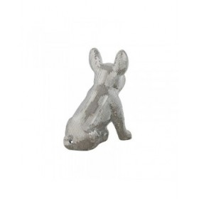 Statua Decorativa Home ESPRIT Argentato Cane 28 x 17 x 33 cm