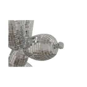 Statua Decorativa Home ESPRIT Argentato Cane 26 x 12 x 26 cm