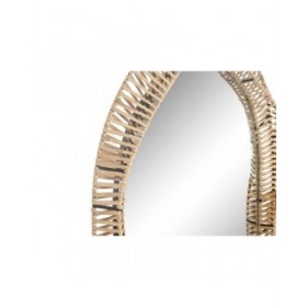 Specchio da parete Home ESPRIT Naturale Tropicale 61,5 x 7 x 117 cm