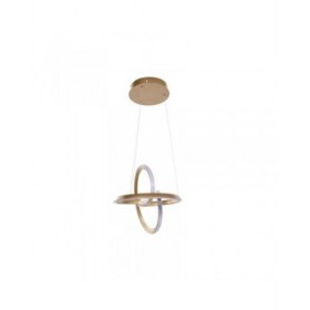 Lampadario Home ESPRIT Bianco Dorato Silicone Alluminio 55 W 40 x 40 x 42 cm
