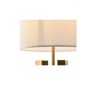 Lampada da tavolo Home ESPRIT Bianco Dorato Ferro 50 W 220 V 35 x 35 x 78 cm