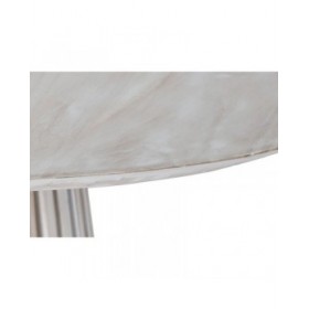 Tavolo da Pranzo Home ESPRIT Bianco legno di mindi 120 x 120 x 75 cm