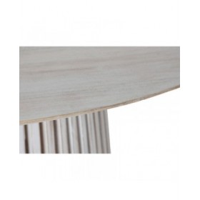 Tavolo da Pranzo Home ESPRIT Bianco legno di mindi 150 x 150 x 75 cm