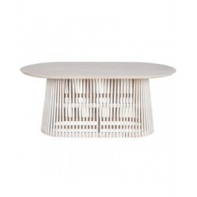 Tavolo da Pranzo Home ESPRIT Bianco legno di mindi 180 x 100 x 75 cm