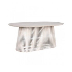 Tavolo da Pranzo Home ESPRIT Bianco legno di mindi 180 x 100 x 75 cm