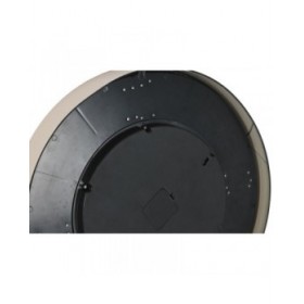 Orologio da Parete Home ESPRIT Bianco Beige Dorato Cristallo Ferro 60 x 8 x 60 cm 59,5 x 8,5 x 59,5 cm